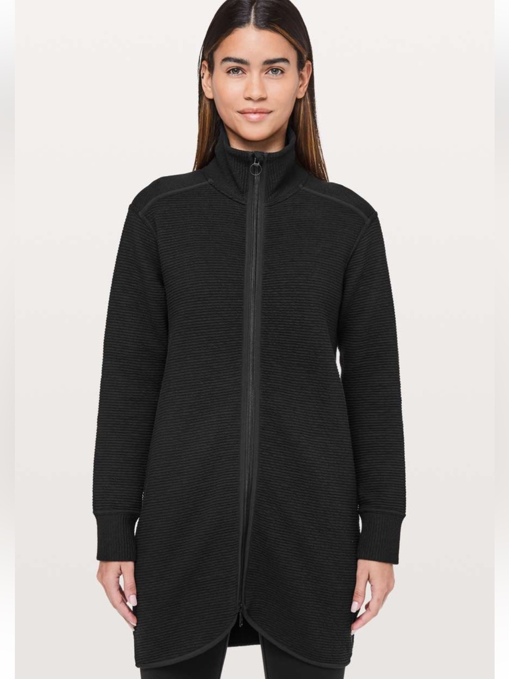 Lululemon On Repeat Longline Jacket-High Neck-Black